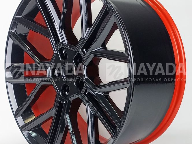 Диски R21 – 9005 глянец + 3020 глянец