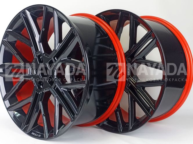Диски R21 – 9005 глянец + 3020 глянец