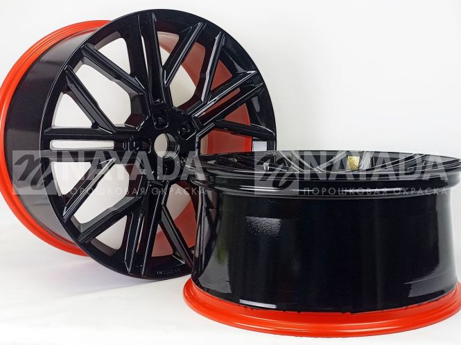 Диски R21 – 9005 глянец + 3020 глянец