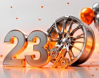 Скидка 23% на покраску дисков в честь нашего Дня Рождения